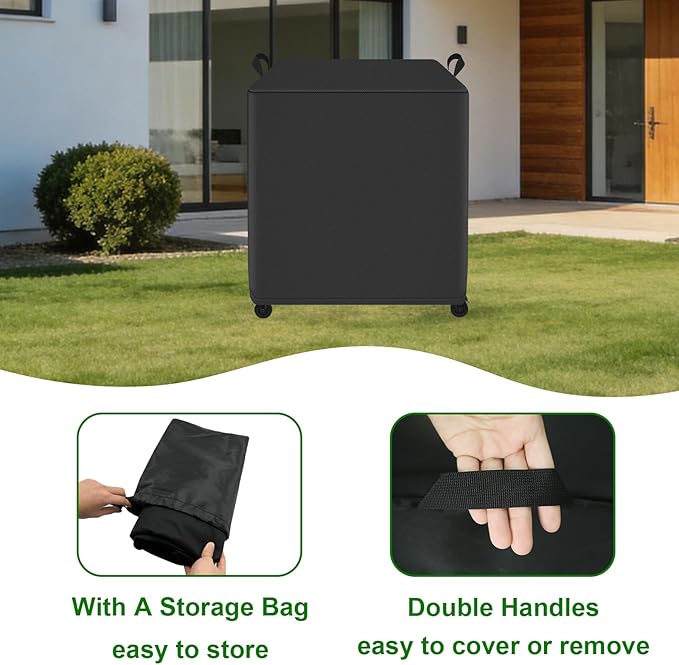 Grill Cover Fits Traeger Flatrock 2 Zone 26" Flat Top Griddle (TF2NN46DN),Outdoor Full-Length Heavy Duty Waterproof 600D BBQ Cover, Compared to Traeger BAC816 29.5" D x 29.5" L x 38" H