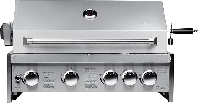 KoolMore 30 in. Built-in Liquid Propane BBQ Grill for Outdoor Kitchen in Heavy-Duty Stainless-Steel (KM-OKS-BQ30)