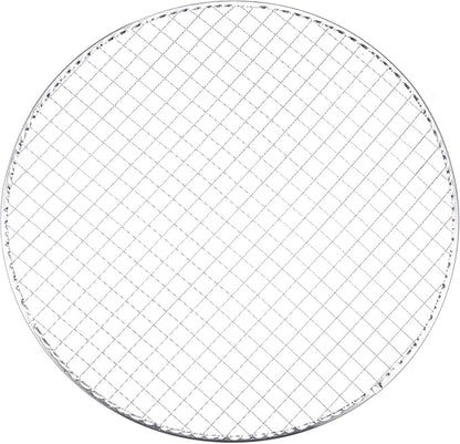 HARFINGTON 5pcs Round BBQ Grill Net 13" Dia Galvanized Iron Barbecue Mesh Mat for Baking Smoking Charcoal Grilling Roasting