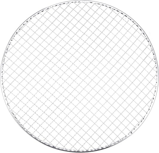 HARFINGTON 5pcs Round BBQ Grill Net 13" Dia Galvanized Iron Barbecue Mesh Mat for Baking Smoking Charcoal Grilling Roasting