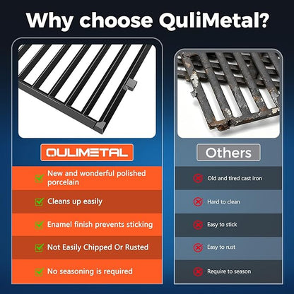 Grill Parts for Weber Genesis 300 Series with Front-Mounted Control, Fits Weber Genesis E310 E320 E330 Series Grill, 19.5" Grill Grates 7524 + 17.5” Flavorizer Bars 7621 + Heat Deflector 7622