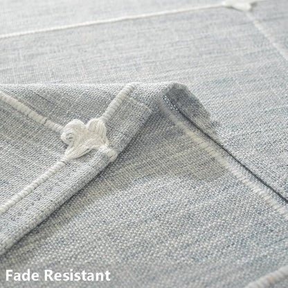 TruDelve Blue Cloth Tablecloth 60 x 84 Inch Rectangle Table Cloths for Rectangle Tables Rustic Oblong Washable Tablecloths(Blue,84"x60",Rectangular)