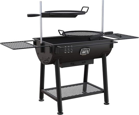 Oklahoma Joe's Firecraft Series Modular Open Fire Barrel Charcoal Grill with 480 sq. in. Cooking Area in Black