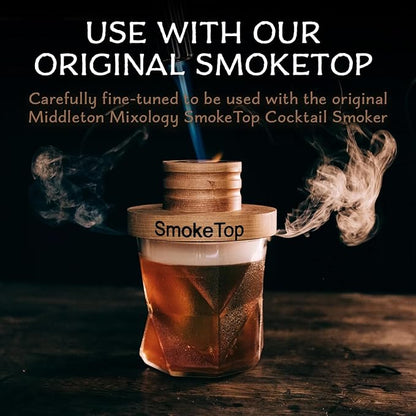 SmokeTop® 4oz Bag - Cocktail Smoker Chips for Old Fashioned Cocktails, Whiskey, & Bourbon - by Middleton Mixology Made in The USA (800 uses) (Alder)