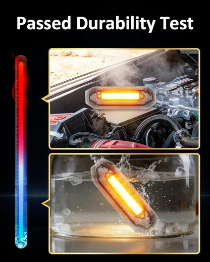 Front Grill Raptor Lights for Ford F150 2024 2025 2026 (Yellow, STX) | 5th Gen F150 Grille Marker Lights, Waterproof F150 LED Lights Accessories, Snap-in Installation, OEM Style, Off-road Driving