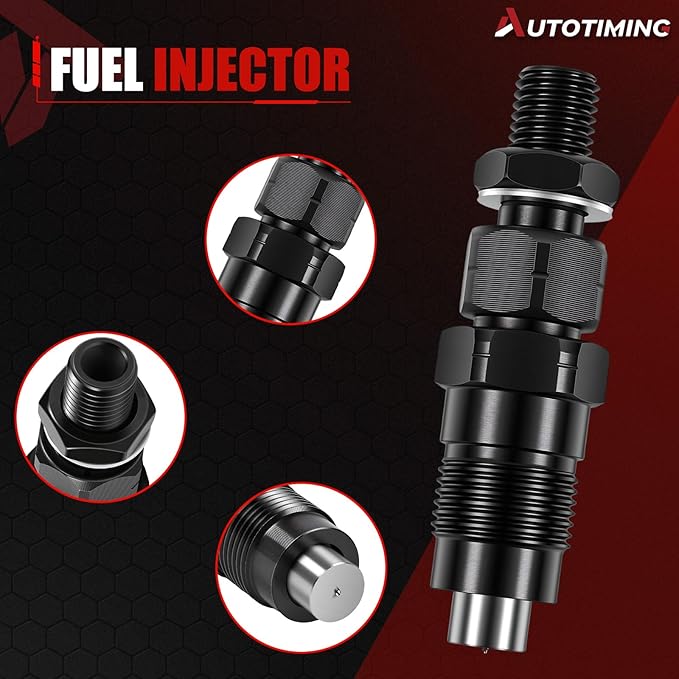 Fuel Injectors Set of 4 Compatible with Kubota V1505 V1505T V1305 V1205 D905 D1005 D1105 Engine 16032-53000 16032-53902