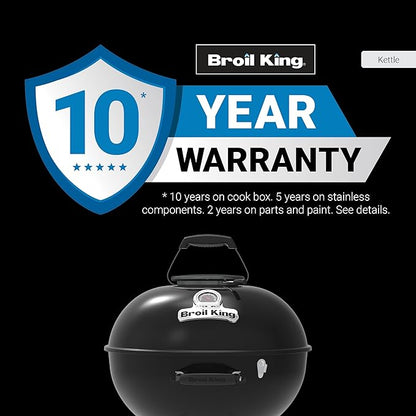 Broil King 401110B Kettle 22.5-IN Crown Charcoal Grill in Black