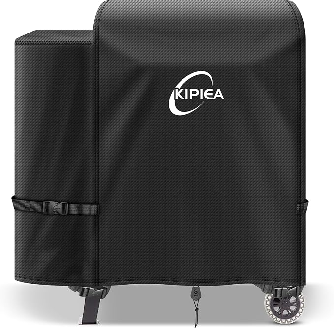 600D Heavy Duty Pellet Grill Cover for Pit Boss 700FB, Classic 700, and Pro 600 Series, Waterproof Wood Pellet Smoker Cover with Windproof Buckles, UV Resistant, No Tear, No Fading