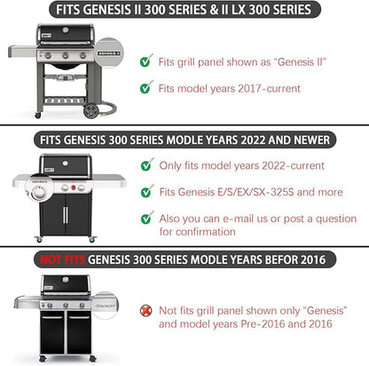 66095 66802 Genesis II Grill Grate Replacement Parts for Weber Genesis ii 300 Series, Weber Genesis ii E-310 ii E-315 ii E-325 ii E-330 ii E-335 ii S-310 ii S-335 ii S-345 ii SE-335 ii SE-310 66805