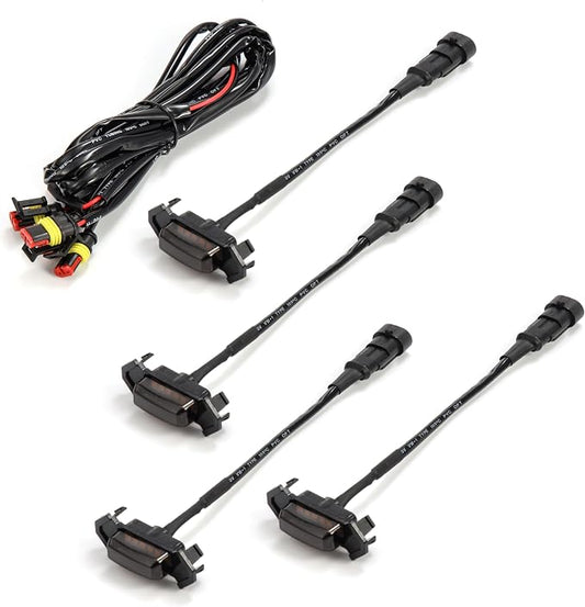 Fit 2016-2022 Toyota Tacoma 4PCS LED Grill Light Kit TRD PRO Grille Black Light