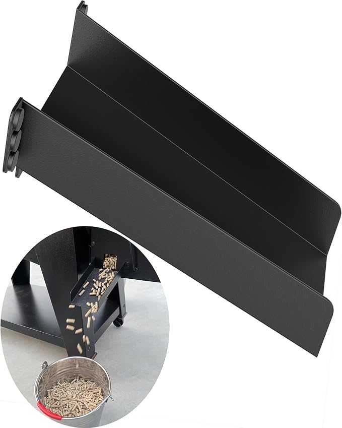 Magnetic Pellet Cleanout Chute for Smoker - Efficient Pellet Grill Helper Slide for Cleaner Smoker Hopper - Great Accessories for Traeger Pellets, Pit Boss Pellets Transfer to Storage Containers