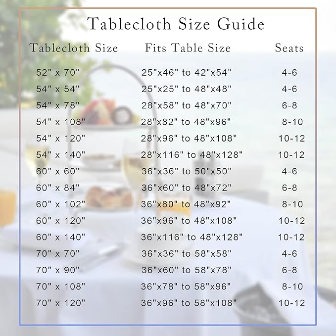 sancua Waterproof Rectangle Vinyl Tablecloth Table Cloth 52x70 Inch, Grey | 100% Oil Spill Proof, PVC Material, Wipe Clean Table Cover for Dining Tables, Buffet Parties and Camping