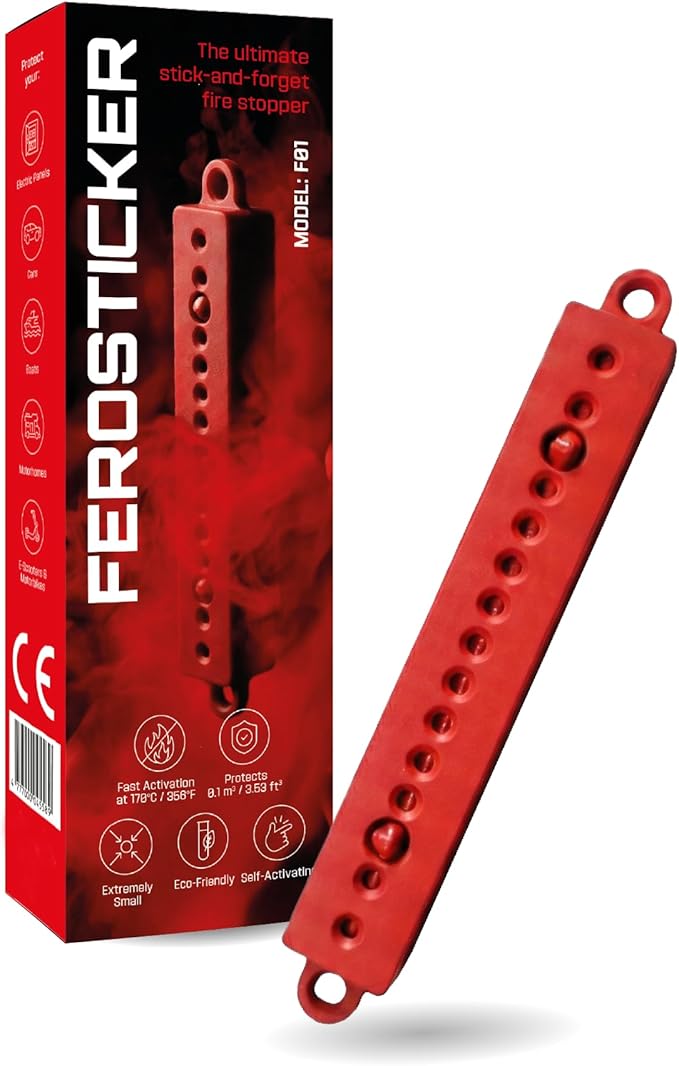 Small Automatic Fire Extinguisher – Non-Toxic, Compact & Maintenance-Free Household Fire Protection for Electric Boxes, Solar Generators, Vehicles, Lithium Batteries, Ship Cabins.