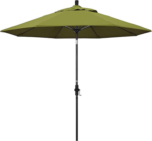 California Umbrella 9' Round Aluminum Pole Fiberglass Rib Market Umbrella
