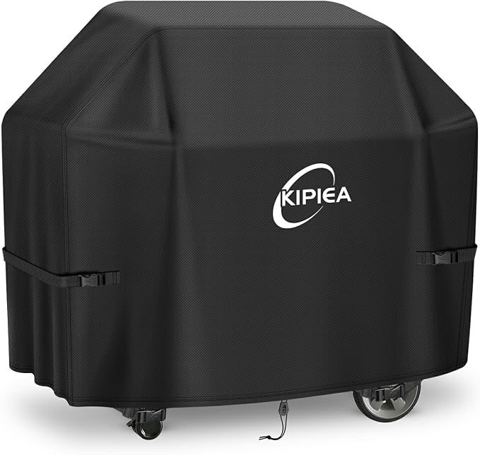 600D Heavy Duty Gas Grill Cover for Weber Genesis 300 Series & New Genesis 300 Grills, 58-Inch Waterproof BBQ Cover with Windproof Buckles, UV Resistant, No Tear, No Fading