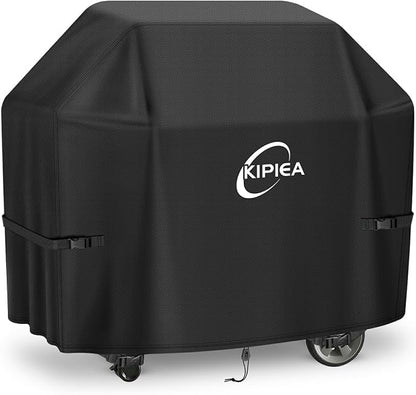 600D Heavy Duty Gas Grill Cover for Weber Genesis 300 Series & New Genesis 300 Grills, 58-Inch Waterproof BBQ Cover with Windproof Buckles, UV Resistant, No Tear, No Fading