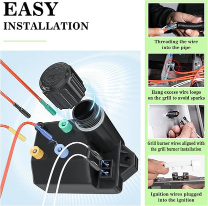 GRISUN 66354 4-Outlet Igniter Kit for Weber Genesis II 310 Grills | 4-Outlet Electronic Ignition; Fits 2017 and Newer Genesis II E310, S310, SE310, E315, S315 and CE310 Gas Grills