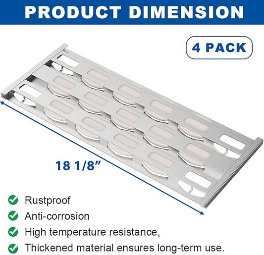 SafBbcue 720-0057 CG3CKW Heat Tray Replacement for Nexgrill 720-0057-3B Turbo Capt'n Cook CG4CKW CG3TDN CK4CKWN Grills Heat Plate with Ceramic Briquettes