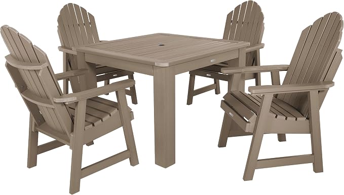 highwood Hamilton 5 Piece Square Dining Set, Woodland Brown