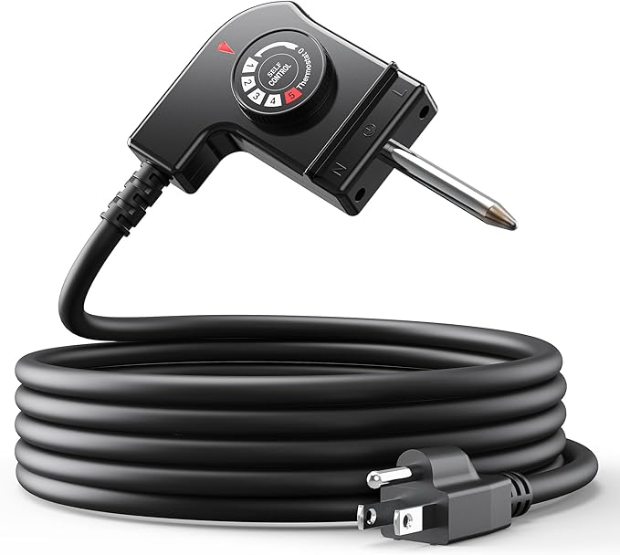 Electric Skillet Cord Replacement for Hamilton Beach, Chefman, Crux, Presto, Bella, Cuisinart Fondue Pot, George Foreman, Thermostat Control Power Cable for Grill/Griddle/Smoker