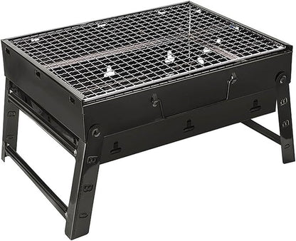 Outdoor Portable Charcoal Grill, Thickened Folding Barbecue Stove for Backyard and Patio, Household Barbecue Cooking Equipment, Ideal for Grilling and Outdoor Parties