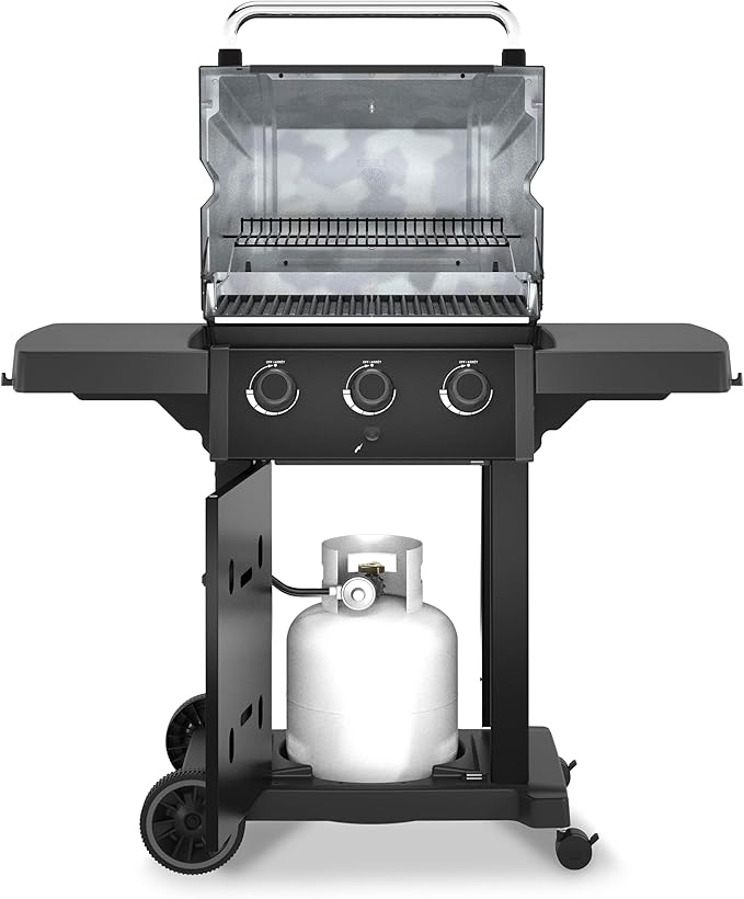 Broil King 824154 Royal 320 Shadow 3-Burner Propane Gas Grill in Black