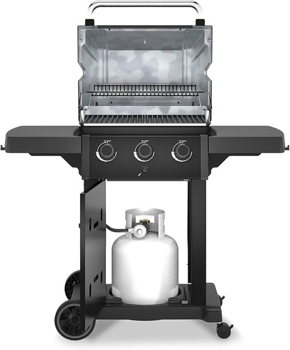 Broil King 824154 Royal 320 Shadow 3-Burner Propane Gas Grill in Black