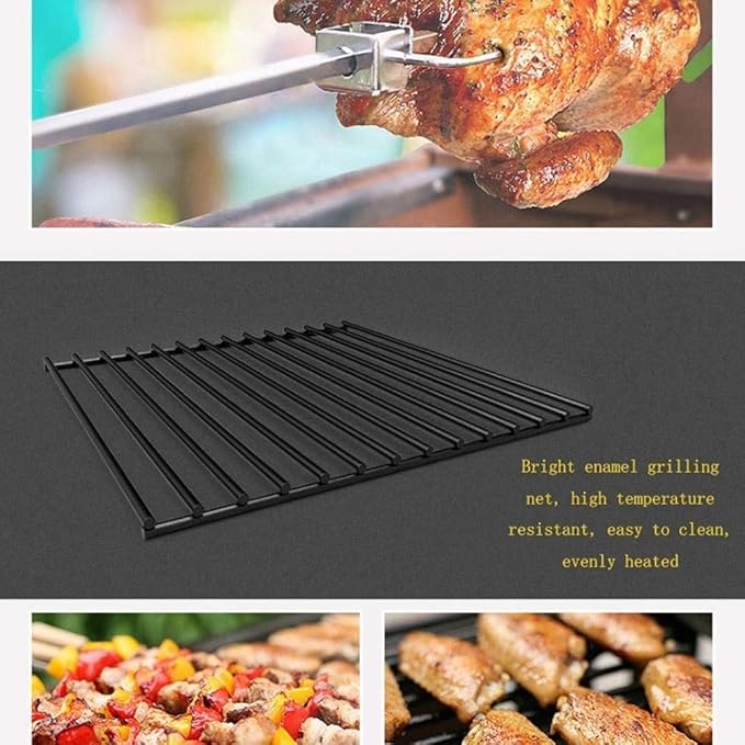 Grill Outdoor Barbecue Grill Portable Thick Charcoal Multi-Person Barbecue, Folding Picnic Shelf in The Field is Stable and Durable, 52 52 27.5cm
