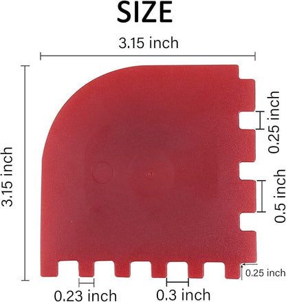 3 Set Plastic Grill Pan Scraper Tool for Griddle Cleaner and Cast Iron Accessories - Kitchen Cleaning Tool Kit
