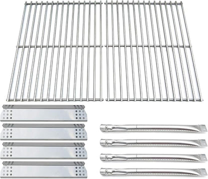 Kit DG145 Replacement for Grill Master 720-0697, for Nexgrill 720-0697, 720-0783C, 720-0783E, for Sunbeam 720-0697 Gas Grill Models Burner Tube, Heat Plates,Stainless Steel Cooking Grid