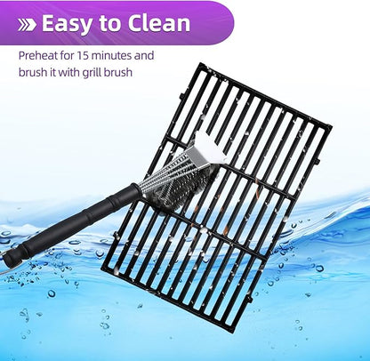 Genesis E310 Grill Parts Cast Iron E330 Grill Grates for Weber Genesis S330 EP310 with 7620 Porcelain Flavorizer Bars 7622 Heat Deflector Grill Replacement Parts for Weber 300 Series