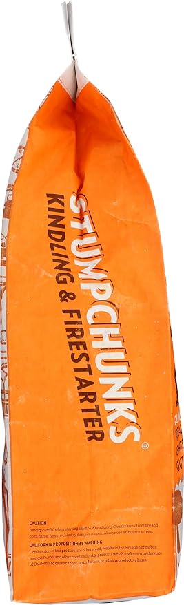 Stump Chunks: SC-3 0.3 Cu Ft Kindling & Fire Starters - Natural Fire Kindling Wood Sticks & Firewood Starter - Firestarter Sticks from Recycled Tree Stumps - Medium Bag