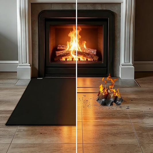 48 ×28 inches Under Grill Mat / Fire Pit Mat Fireproof Waterproof Oil-Proof, Fireproof Mat Fireplace Mat BBQ Mat Protect Mat for Deck Patio Grass Outdoor Charcoal, Flat Top, BBQ Smokers, Gas Grills