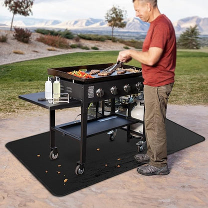 25x39 inches Under Grill Mats for Blackstone, Double-Sided Fireproof Outdoor Grill Protective Mat, Oilproof Waterproof BBQ Fire Pit Fireplace Mat