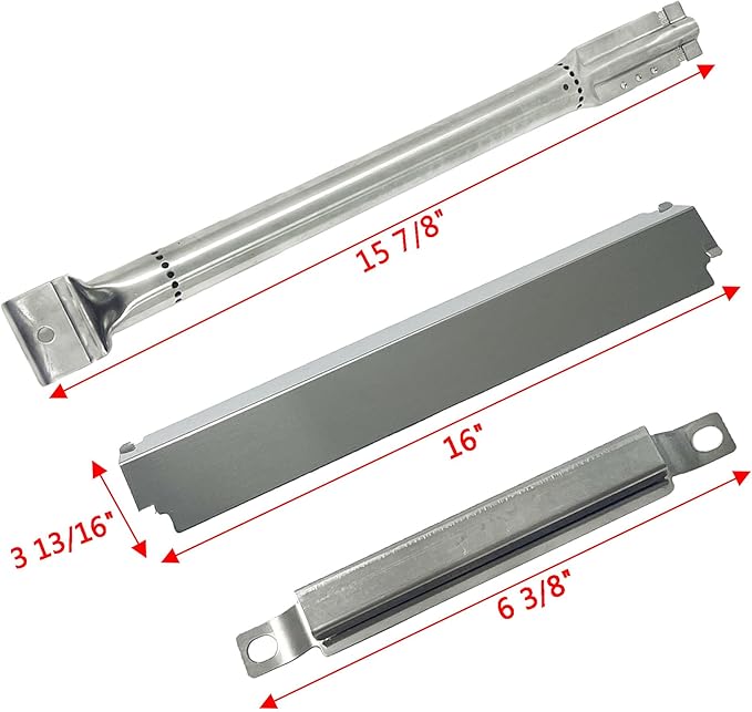 Parts Kit DG100 Replacement For Charbroil Gas Grill Burners, Heat Plates and Crossover Tubes