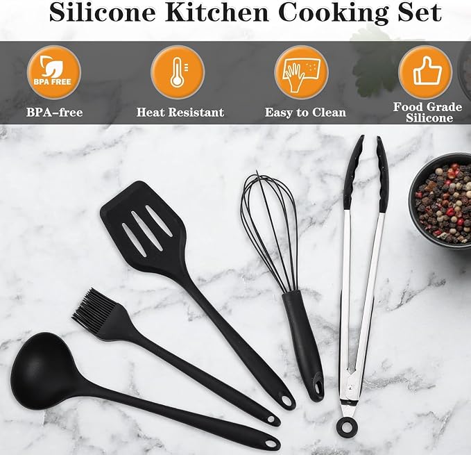 Wesqunie Camping Cooking Utensils Set, Cookware Set for Outdoor Hiking BBQ