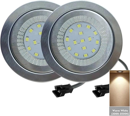 2-Pack DC 12V Range Hood Lamp 1.5W LED Warm White 3000K with SM Male Connector Kitchen Hood Light Smoke Exhauster Light