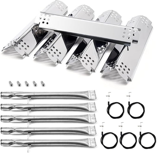 Replacement Parts for Nexgrill 720-0888S 720-0830X, 5 Pack Flame Tamer Burners Igniters Replacement for Nexgrill 5 Burner 720-0888S Gas Grill