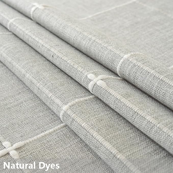 TruDelve 52 x 70 Cloth Tablecloths Rectangular Gray Table Coth Rectangle Table Winter Farmhouse Cotton Tablecloth(Grey,70"x52",Rectangular)