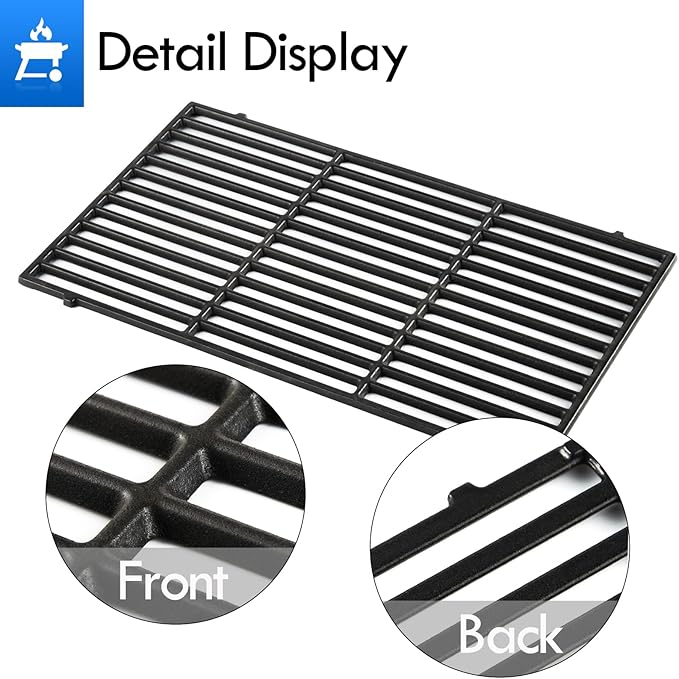 66097 66089 Grate Grill Replacement Parts for Weber Genesis ii Grill Grates 400 Series GS4 Gas Grill Grates ii E-410 E-435 S-435 S410 SE-410 LX S-440 Cast Iron Cooking Grids Grill Parts 3pcs