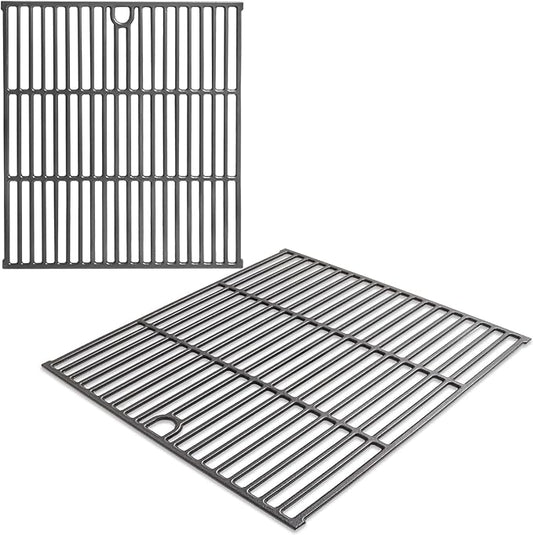 LS'BABQ Grill Grates Replacement Parts for Nexgrill 5 Burner 720-1046 720-1046A Gas Grill, 2 Pack Cast Iron Cooking Grid for Nexgrill 720-1046 Replacement Parts 5 Burner, 17.12'' x 17.12''