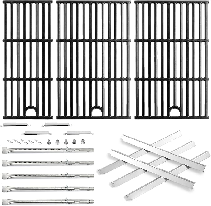 463448021 463449021 Grill Replacement Parts Grates Heat Tent for Charbroil Performance 5 Burner Grill Parts 463455021 463458021 463451022 463450022 G426-0005-W1 G426-0004-W1 Char-Broil Cooking Grates