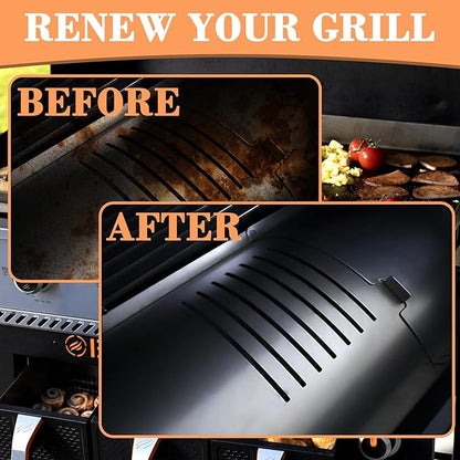 Flame Broiler Kit for Pit Boss Pellet Grills in PB1100, PB1000, PB1150 Series, Flame Broiler Slide Cover and Bottom Replacement Parts for Pit Boss PB1100PS1 Grill Replacement Parts