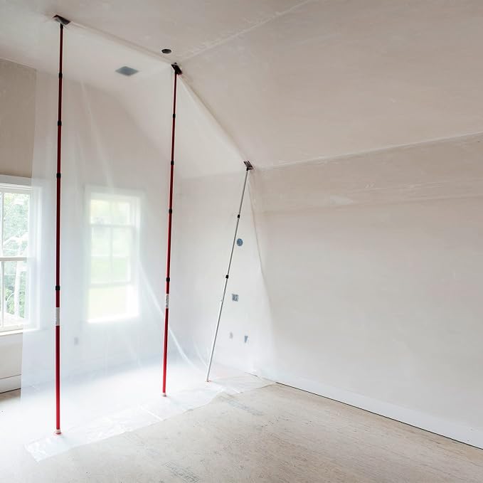 ZipWall 20' 2-Pack Spring-Loaded Poles for Dust Barriers for remodeling, renovation and repair work, KT20