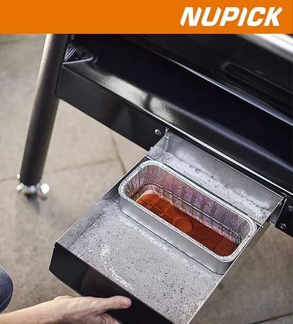 NUPICK 35 Pack Drip Pan Compatible for Weber SmokeFire EX4 / EX6 / EPX6, Genesis II 400/600, Summit 400/600 Series Grills, Fit for Weber 36” & 28” Griddle, 11.4" x 2.9" x 4.75"