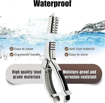2 Sets Rib Membrane Removal Tool,Stainless Steel Rib Prep Tool Membrane Remover,BBQ Rib Prep Tool with Arc Clamp & Non-Slip Grip for Easy Rib Skinner,Kitchen Gadgets for Barbecue Enthusiasts & Chefs