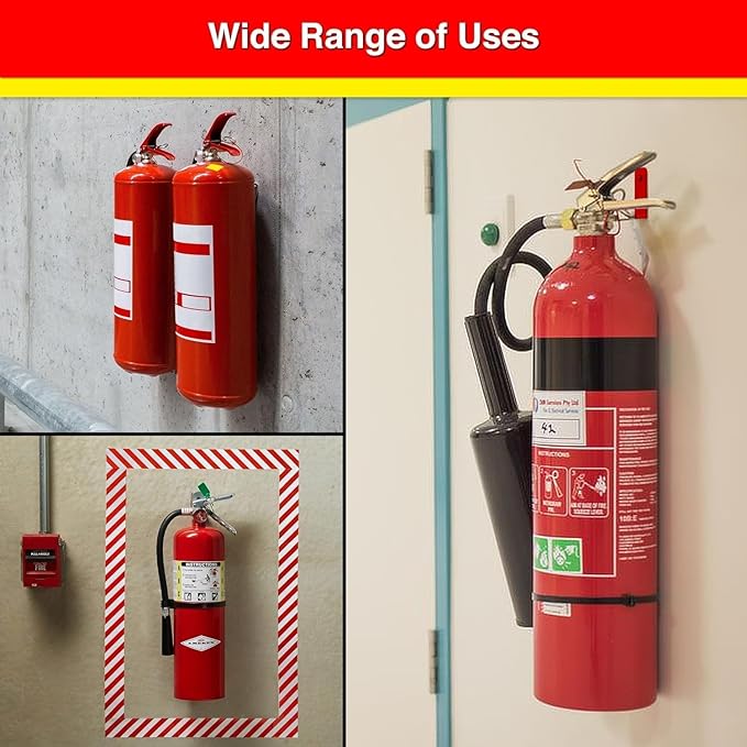 Universal Fire Extinguisher Bracket, Fire Extinguisher Mounts & Brackets (L Hook - 2 Pack)