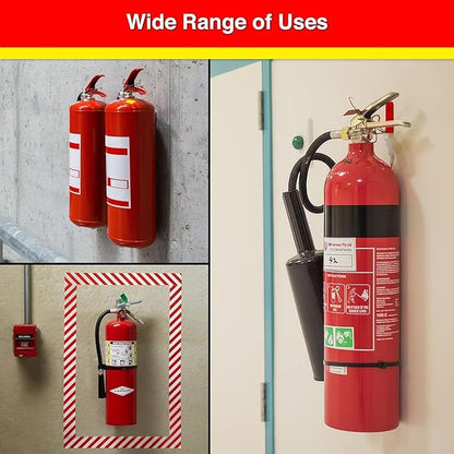 Universal Fire Extinguisher Bracket, Fire Extinguisher Mounts & Brackets (L Hook - 2 Pack)