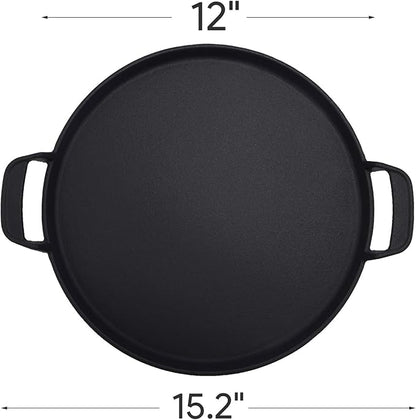 7421 Enameled Cast Iron 12" Gourmet BBQ System Griddle Replacement Parts for Weber Original Kettle Premium 22-inch Charcoal Grill, 22'' Smokers, Performer Premium Grill