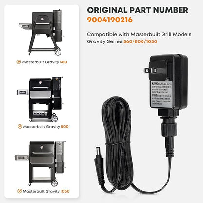 Stanbroil Power Adapter Replacement for Masterbuilt Gravity Series 560/800/1050 XL Digital Charcoal Grill, Part 9004190216